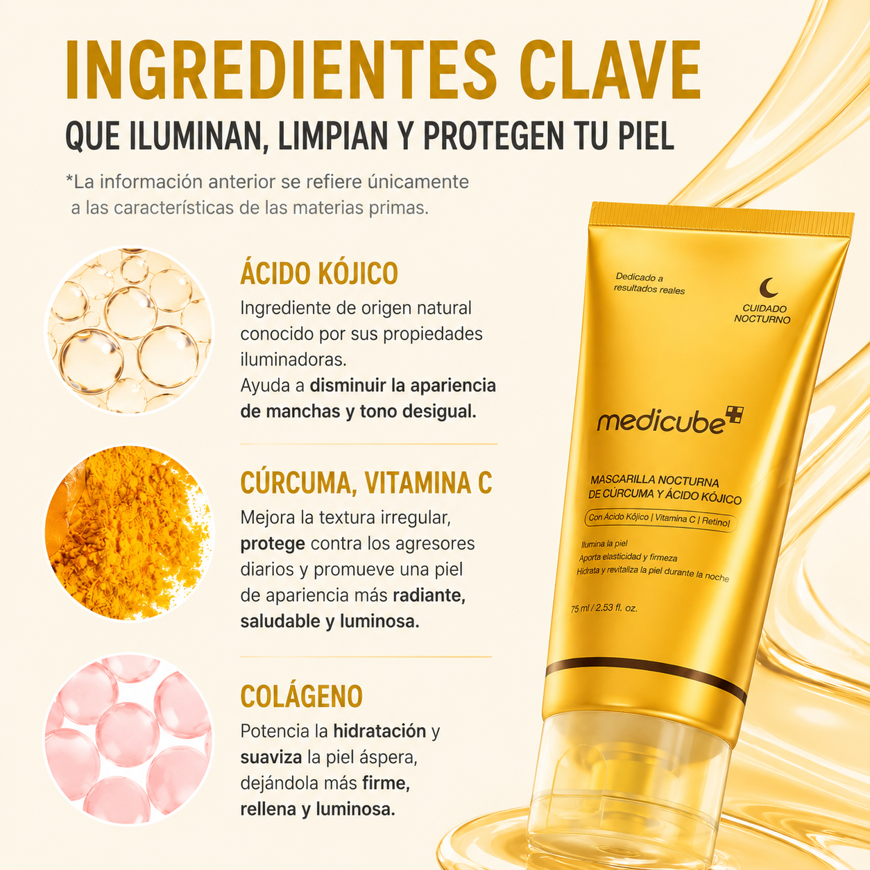 Mascarilla Nocturna de Cúrcuma y Ácido Kójico
