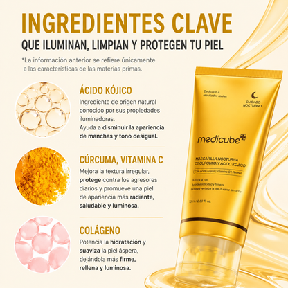 Mascarilla Nocturna de Cúrcuma y Ácido Kójico