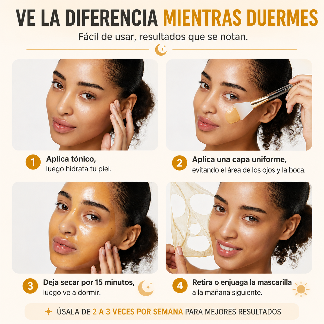 Mascarilla Nocturna de Cúrcuma y Ácido Kójico