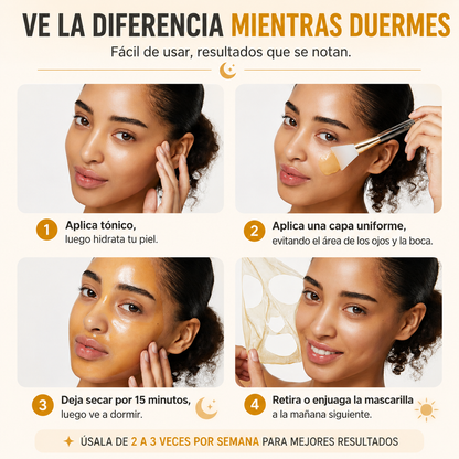 Mascarilla Nocturna de Cúrcuma y Ácido Kójico